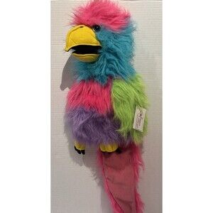 The Puppet Company Plush Bird of Paradise Hand Puppet Macaw Parrot Squawks NWT